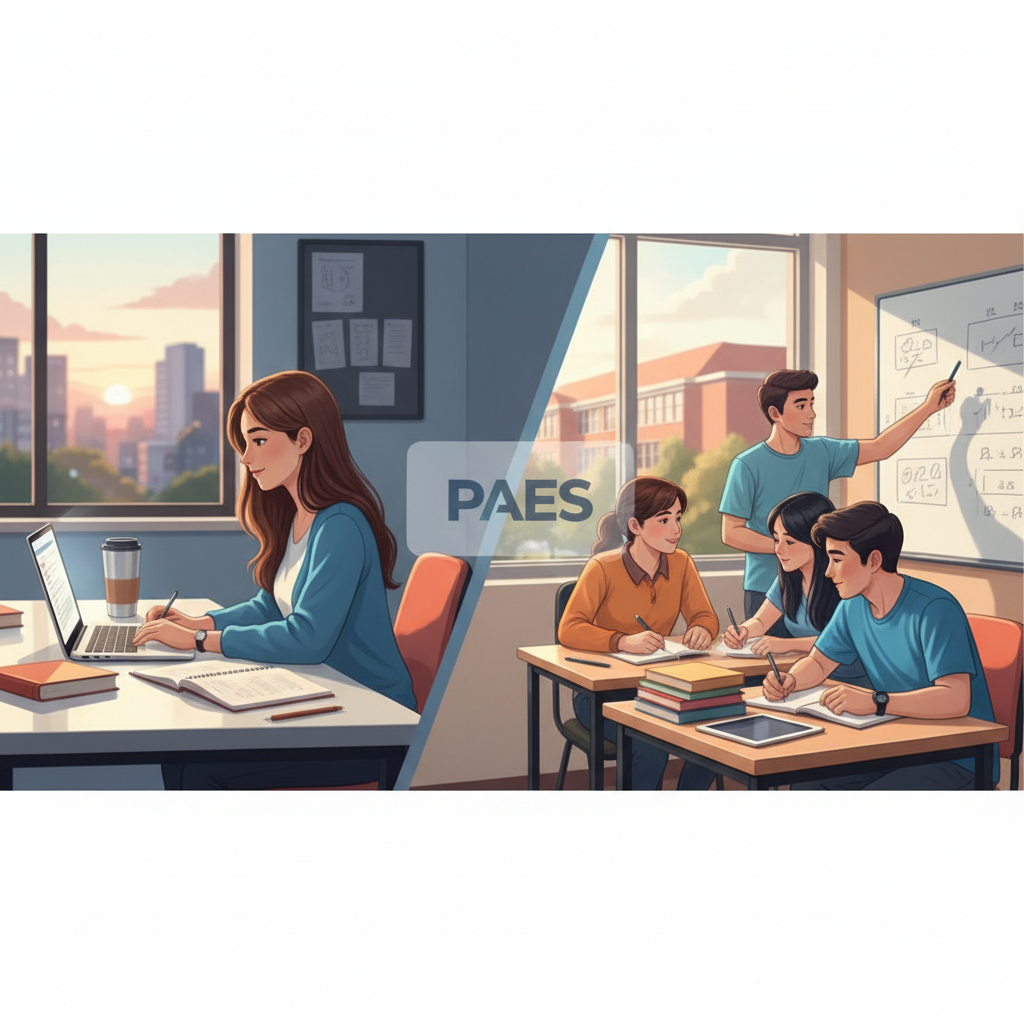 PAES 2026: ¿Online o presencial según tu rutina diaria?